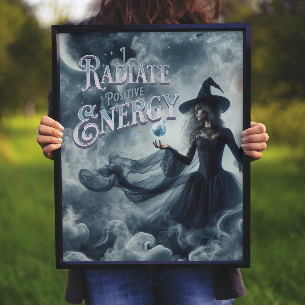 I Radiate Positive Energy - Framed Matte Canvas Wall Art