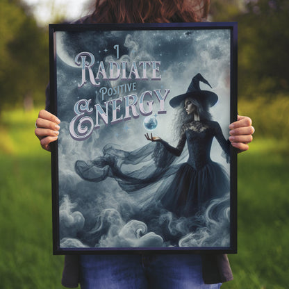 I Radiate Positive Energy - Framed Matte Canvas Wall Art