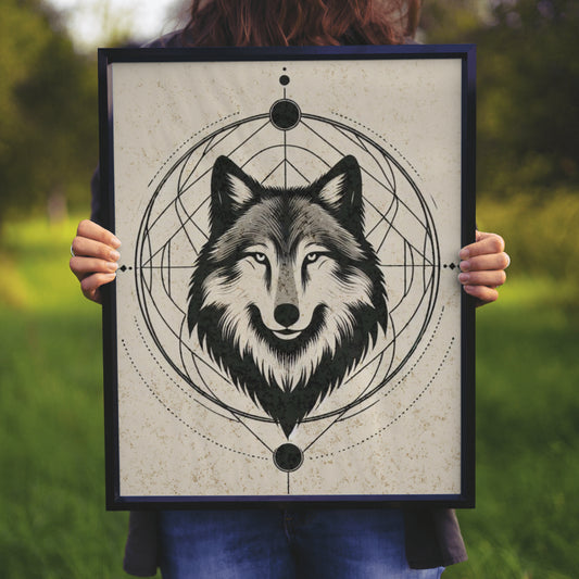 Lunar Majesty - Gothic Framed Matte Canvas Print
