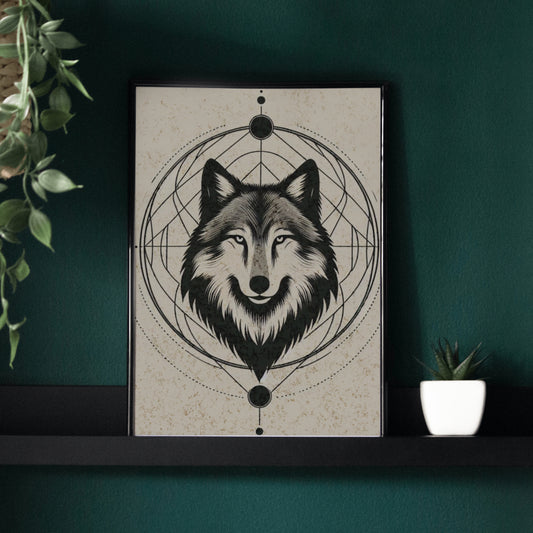 Lunar Majesty - Framed Matte Canvas Print