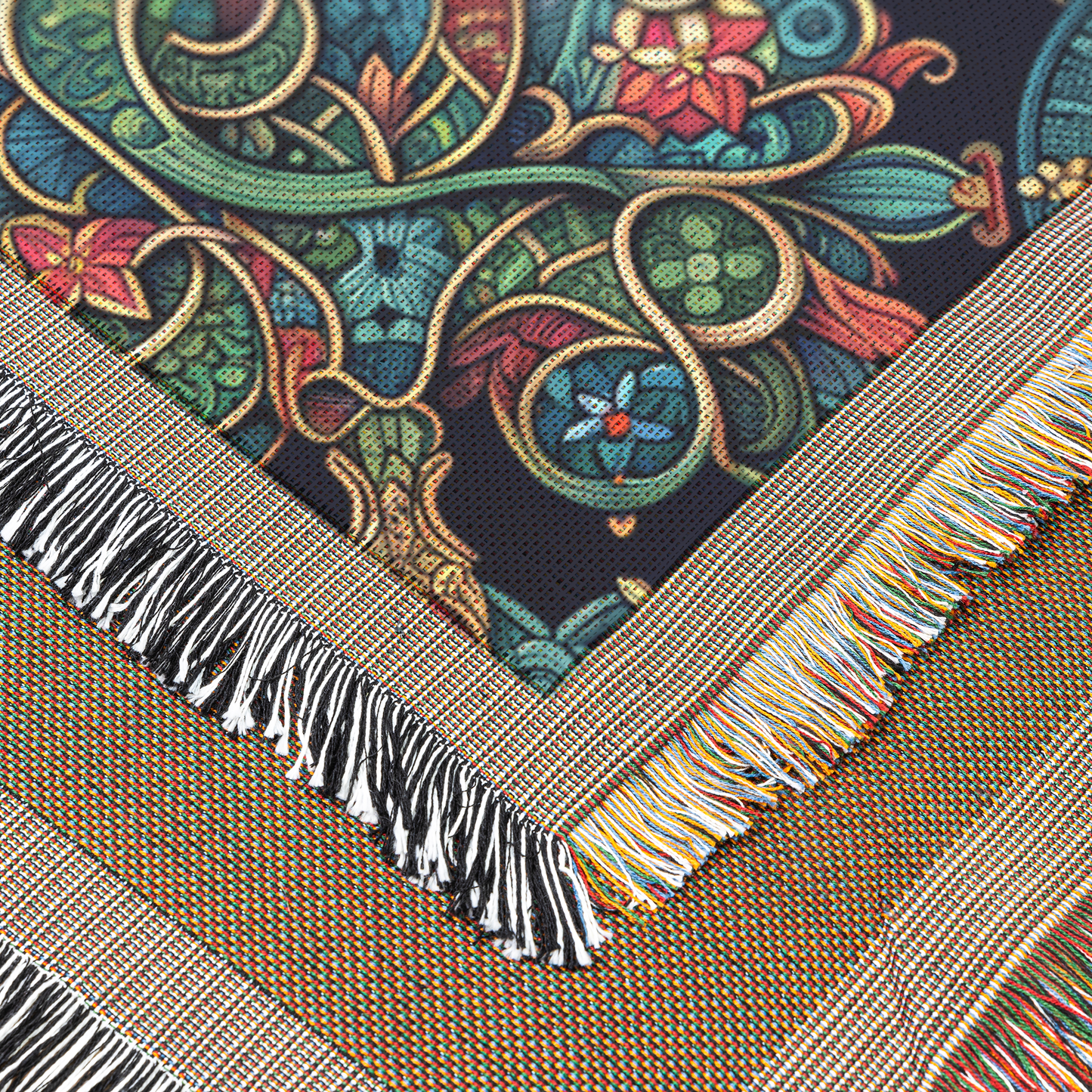 Midnight Elegy - Woven Throw Blanket