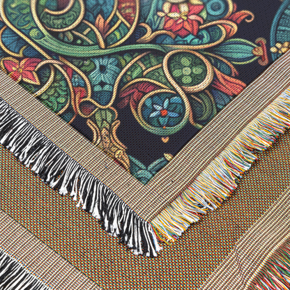 Midnight Elegy - Woven Throw Blanket