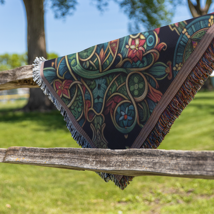 Midnight Elegy - Woven Throw Blanket