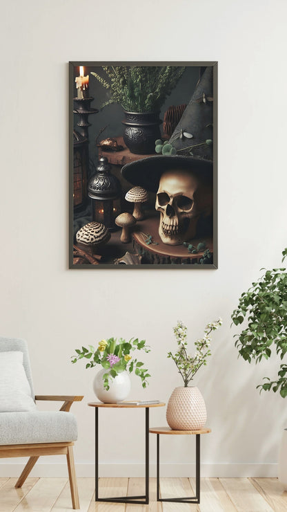 Sorcerer’s Relic - Gothic Framed Matte Canvas Print