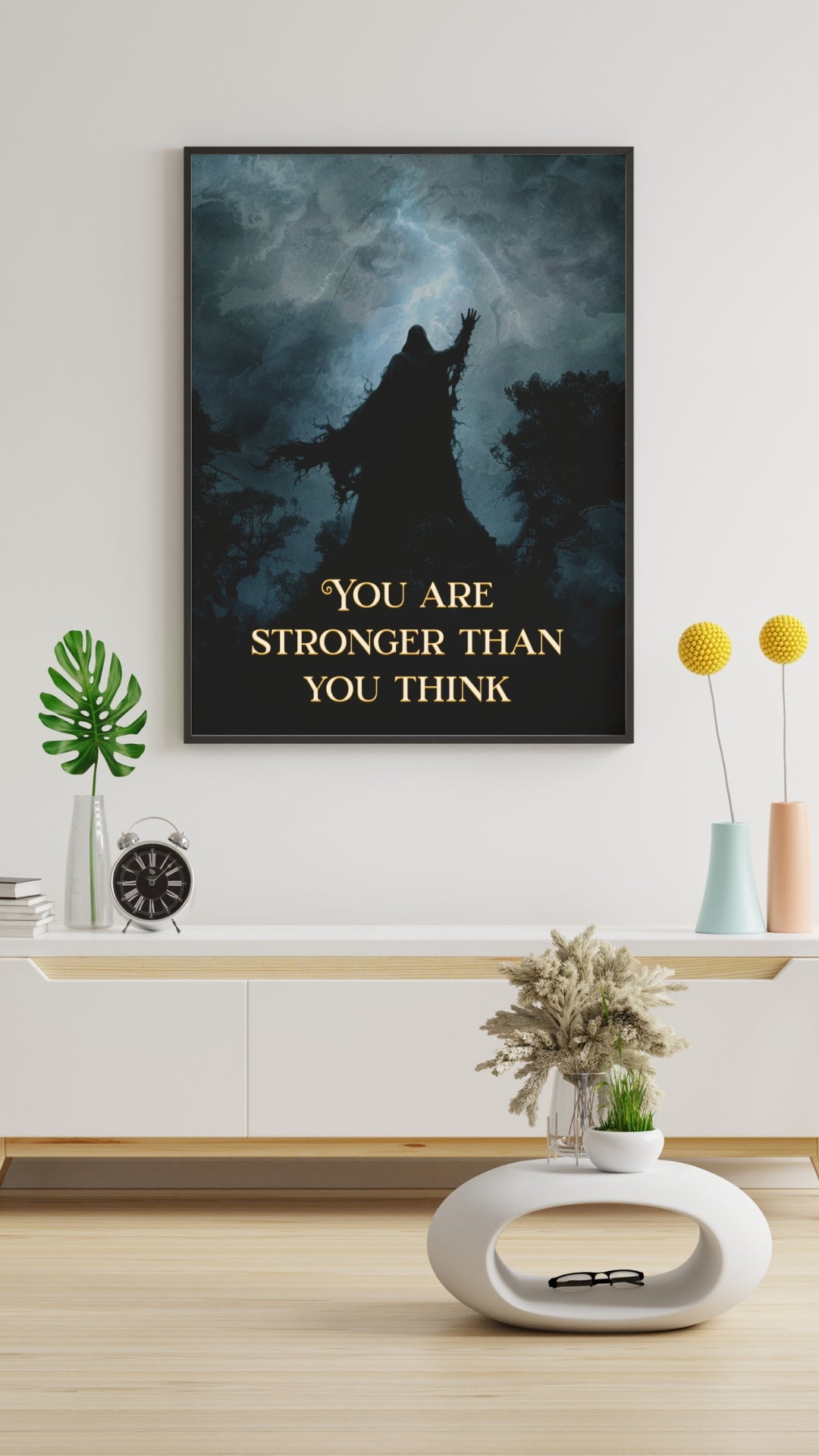 You are Stronger than you Think - Framed Matte Canvas Print