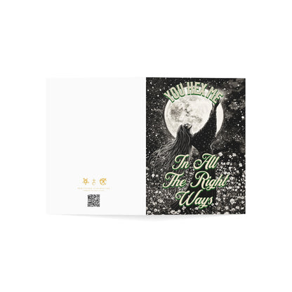 You Hex Me - Alternative Greeting Card for Romantic Goths
