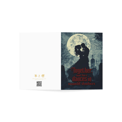 Moonlit Shadows - Alternative Greeting Card for Romantic Goths