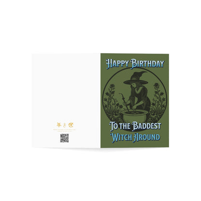 The Baddest Witch - Alternative Birthday Card