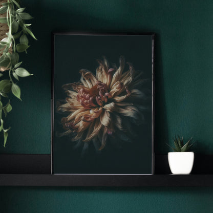 Radiant Bloom - Framed Matte Canvas Print