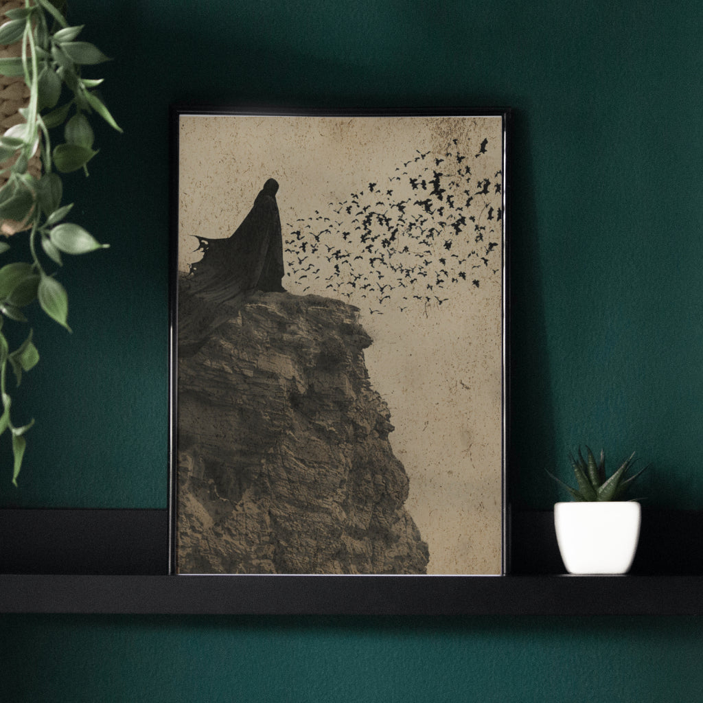 Release the Bats - Gothic Framed Matte Canvas Print