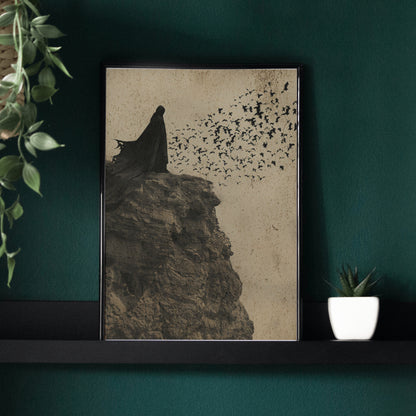Release the Bats - Gothic Framed Matte Canvas Print