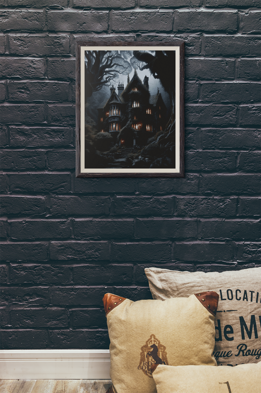Shadowed Sanctuary - Framed Matte Canvas Print