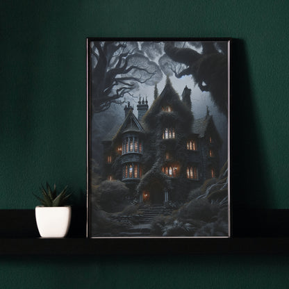 Shadowed Sanctuary - Framed Matte Canvas Print