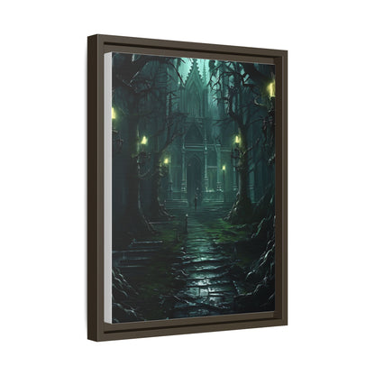 Abandoned Castle - Framed Matte Canvas Print