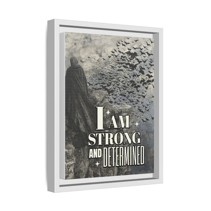 I am Strong - Gothic Framed Matte Canvas Print
