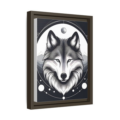 Lunar Sentinel - Framed Matte Canvas Print