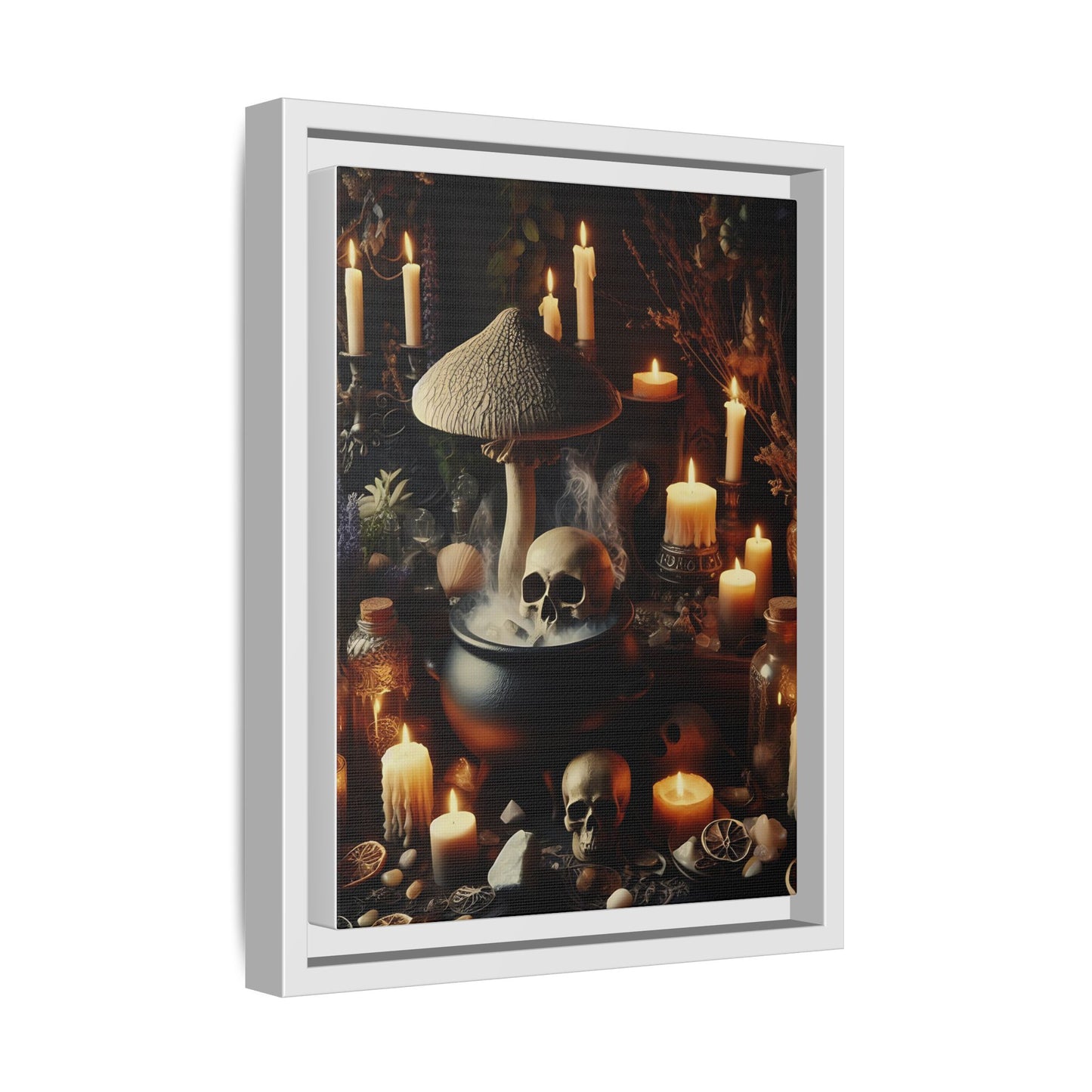 Witches Cauldron - Gothic Framed Matte Canvas Print