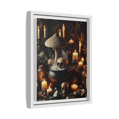 Witches Cauldron - Gothic Framed Matte Canvas Print
