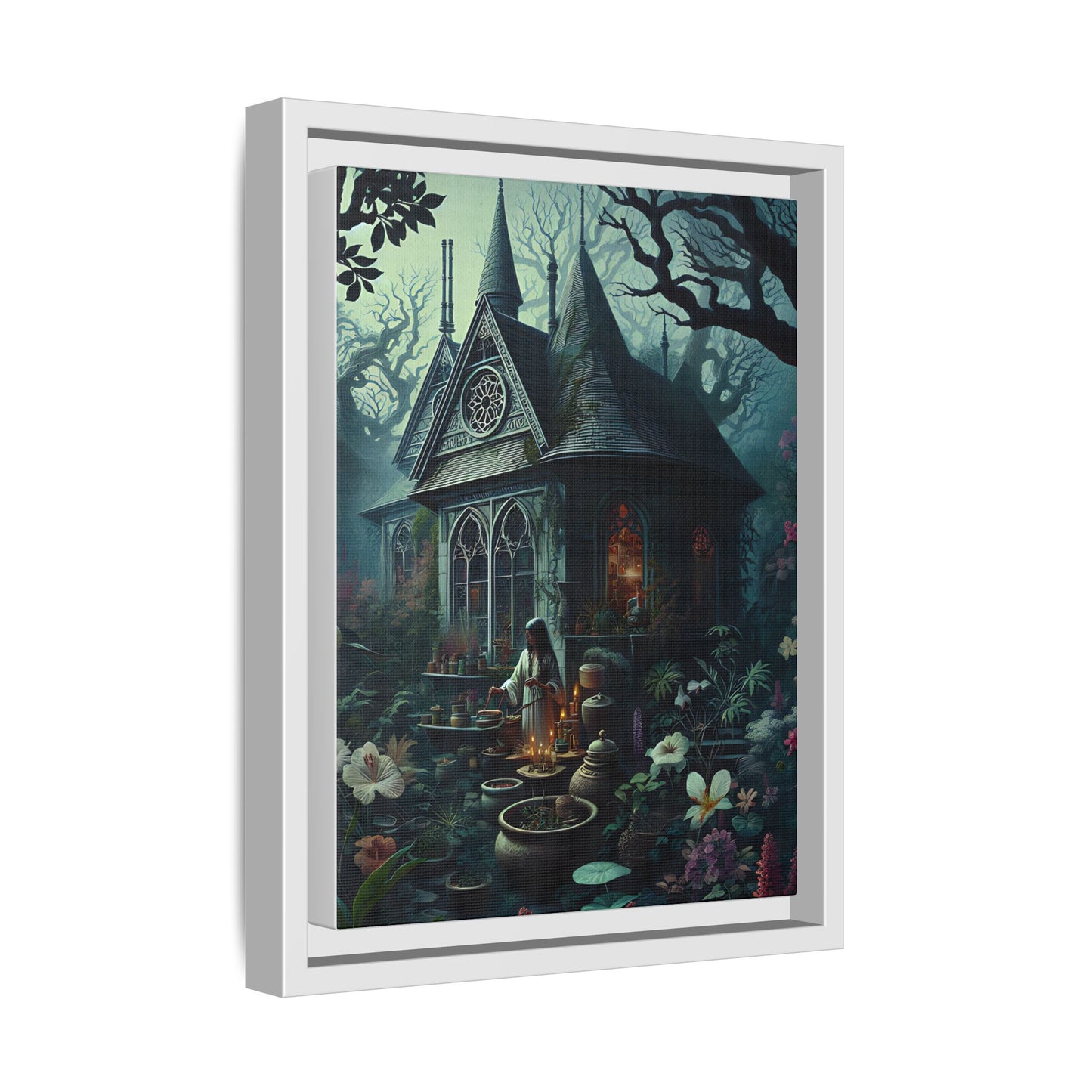 The Enchanted Dwelling - Framed Matte Canvas Print