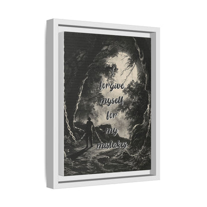 I Forgive Myself - Positive Affirmation Framed Matte Canvas Print