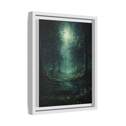 Fireflies - Gothic Framed Matte Canvas Print