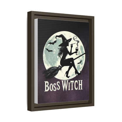 Boss Witch - Framed Matte Canvas Print