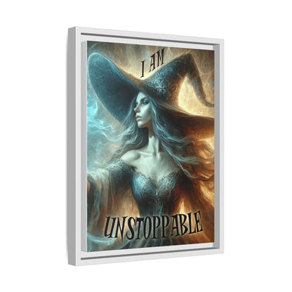 I Am Unstoppable - Framed Matte Canvas Print