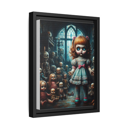 The Dolls Dominion - Framed Matte Canvas Print