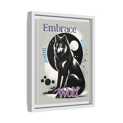 Inner Wolf - Gothic Framed Matte Canvas Print