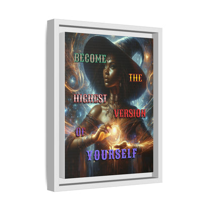 Higher Version - Gothic Framed Matte Canvas Print