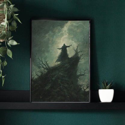 Stormcaller - Framed Matte Canvas Art