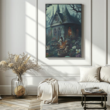 The Enchanted Dwelling - Framed Matte Canvas Print