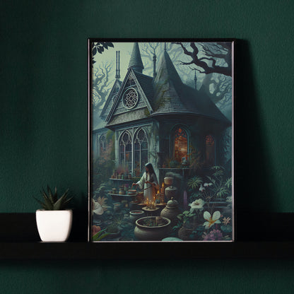 The Enchanted Dwelling - Framed Matte Canvas Print
