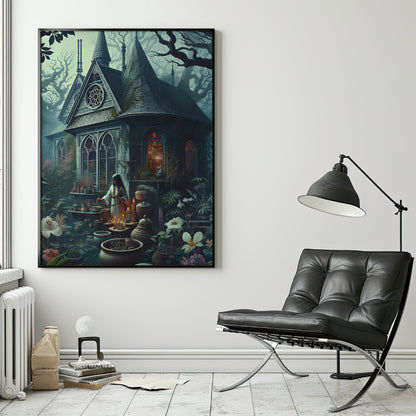 The Enchanted Dwelling - Framed Matte Canvas Print