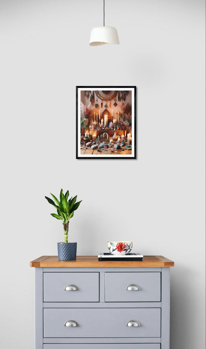 Sacred Space - Framed Matte Canvas Print