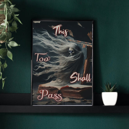 This too Shall Pass - Framed Matte Canvas Art Print