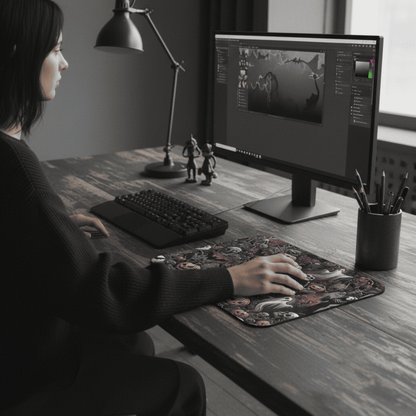 Haunted Harvest - Rubber Based Mouse Pad