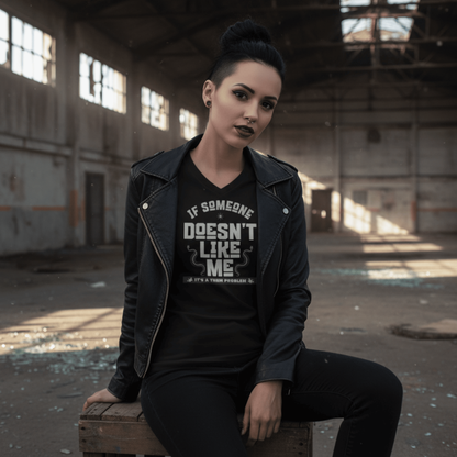 A Them Problem - Unisex Jersey Short Sleeve V-Neck Tee