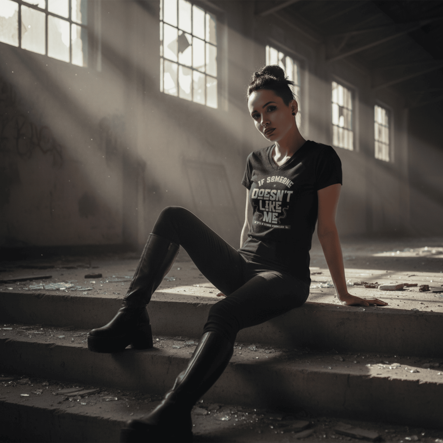 A Them Problem - Unisex Jersey Short Sleeve V-Neck Tee