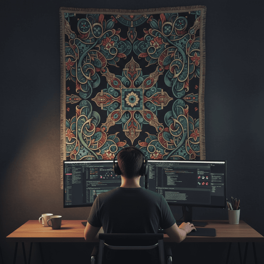 Midnight Elegy - Woven Throw Blanket