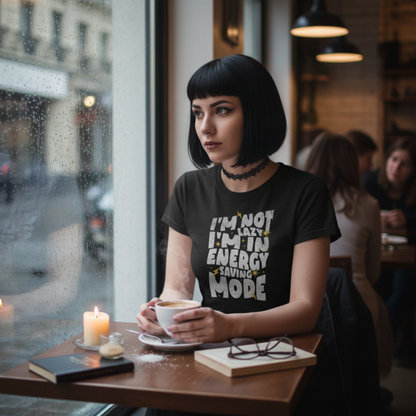 I'm Not Lazy - Unisex Jersey Short Sleeve V-Neck Tee