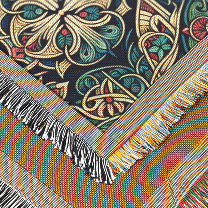 Velvet Nocturne - Woven Throw Blanket