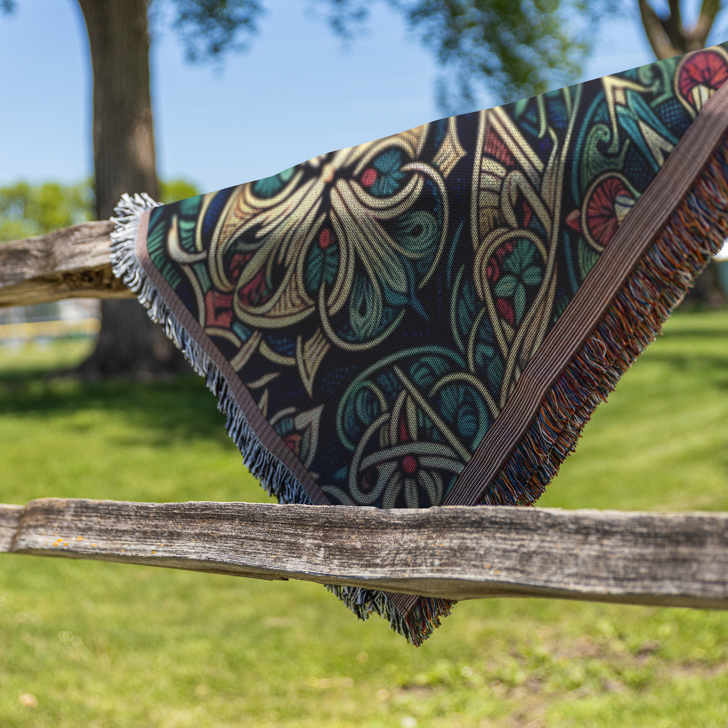 Velvet Nocturne - Woven Throw Blanket