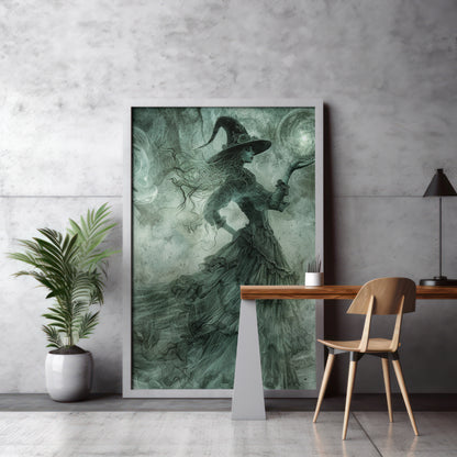 Witch's Wisdom - Framed Matte Canvas Print