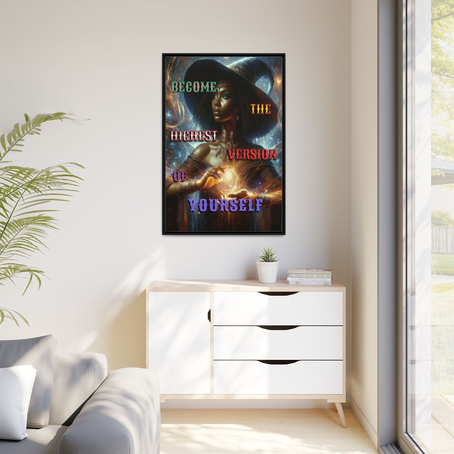 Higher Version - Gothic Framed Matte Canvas Print