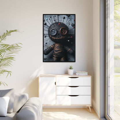 Charmed Mischief - Gothic Framed Matte Canvas Print
