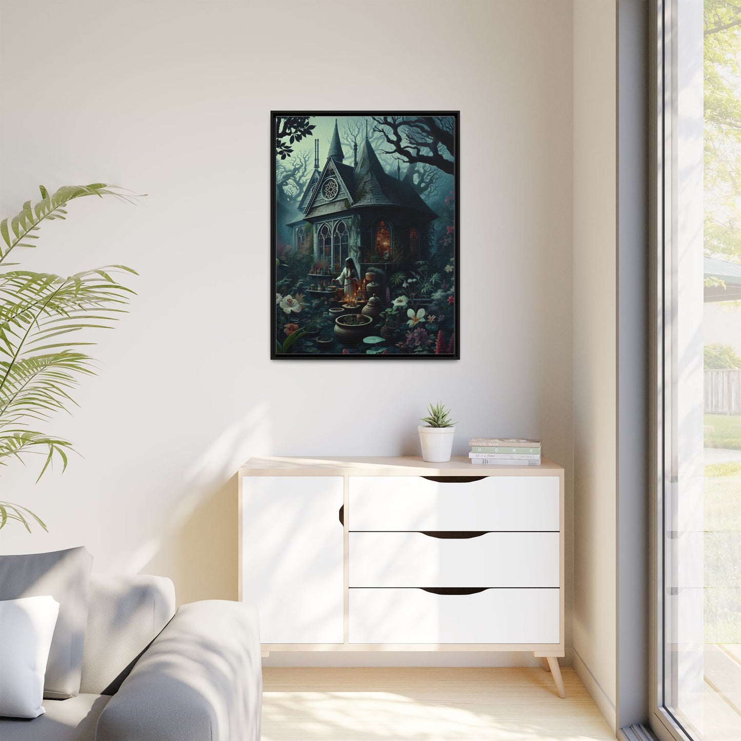 The Enchanted Dwelling - Framed Matte Canvas Print