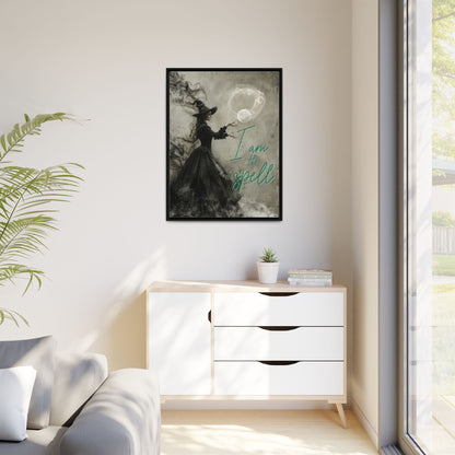 I Am the Spell - Gothic Framed Matte Canvas Print