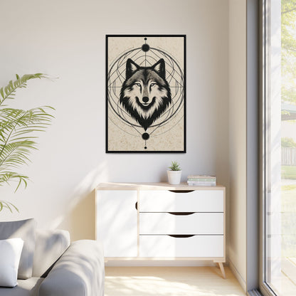 Lunar Majesty - Gothic Framed Matte Canvas Print