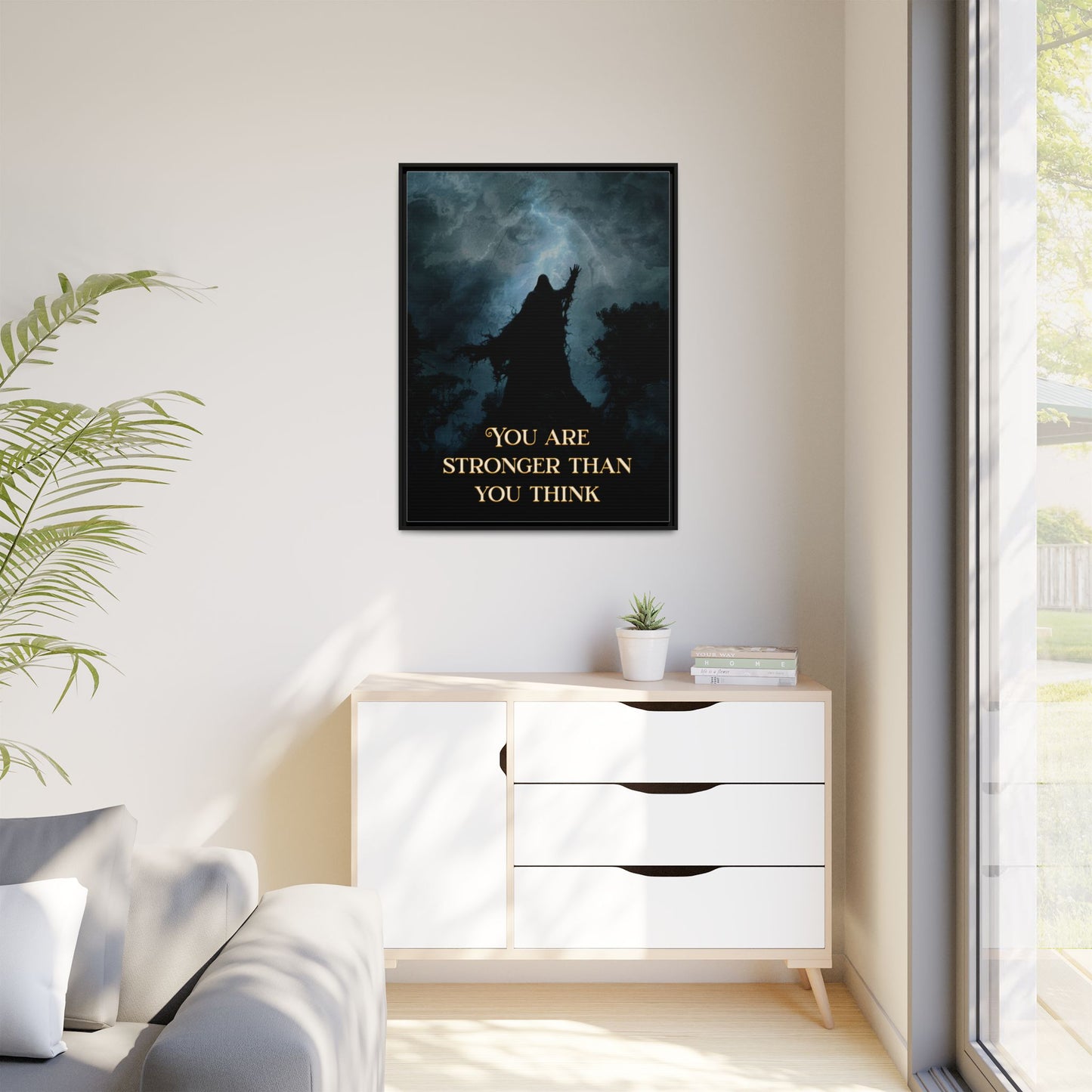 You are Stronger than you Think - Framed Matte Canvas Print